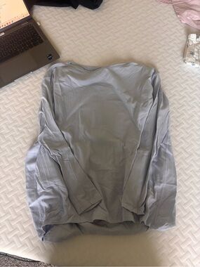 Lululemon Align Boat Neck Light Blue LS Top
